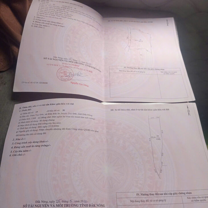 CHÍNH CHỦ CÓ 2 LÔ ĐẤT CẦN BÁN GẤP Ở ĐỒNG NAI VÀ ĐẮK NÔNG