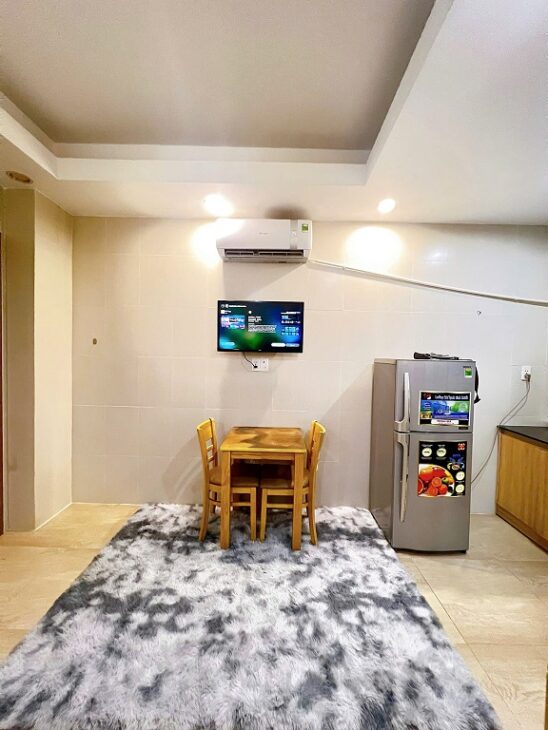 Trống 2 căn hộ dịch vụ full nội thất, giá rẻ