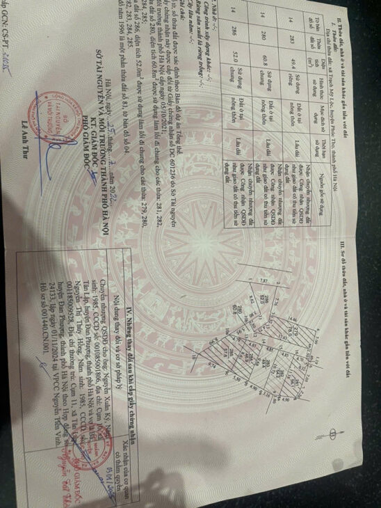 50m2 ĐẤT TRẠCH MỸ LỘC PHÚC THỌ HÀ NỘI giá bán 1 TỶ