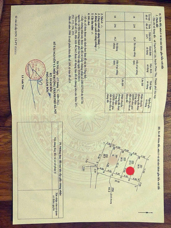 50m2 ĐẤT TRẠCH MỸ LỘC PHÚC THỌ HÀ NỘI giá bán 1 TỶ