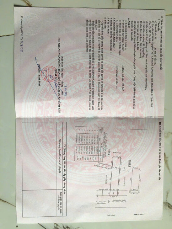 CHÍNH CHỦ BÁN GẤP NHÀ MẶT TIỀN TẠI NGUYỄN THỊ TÚ, BÌNH HƯNG HÒA B,BÌNH TÂN