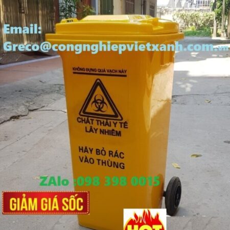 Thùng Rác Nhựa 240 Lít – Tối Ưu Cho Mọi Nhu Cầu Vệ Sinh