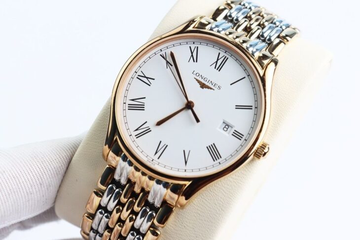 ĐH Nam : Longines Lyre L4.859.2.11.7 Demi Vàng Hồng, Size 38.5mm – Lướt mới đẹp Full Hộp