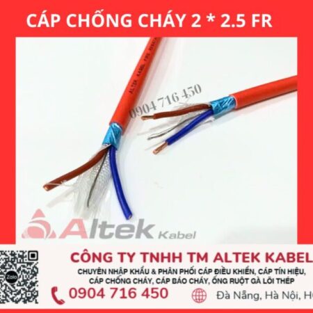 Cáp tín hiệu 2×2.5 chống cháy Altek Kabel