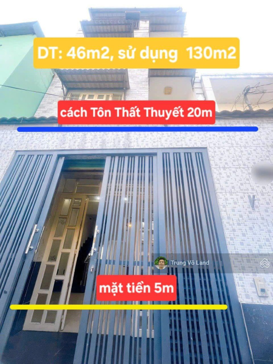 BÁN NHÀ Q.4 – KÈO THƠM KHU DÂN CƯ HIỆN HỮU, MẶT TIỀN 5M, GIÁ CHỈ 5.999 TỶ