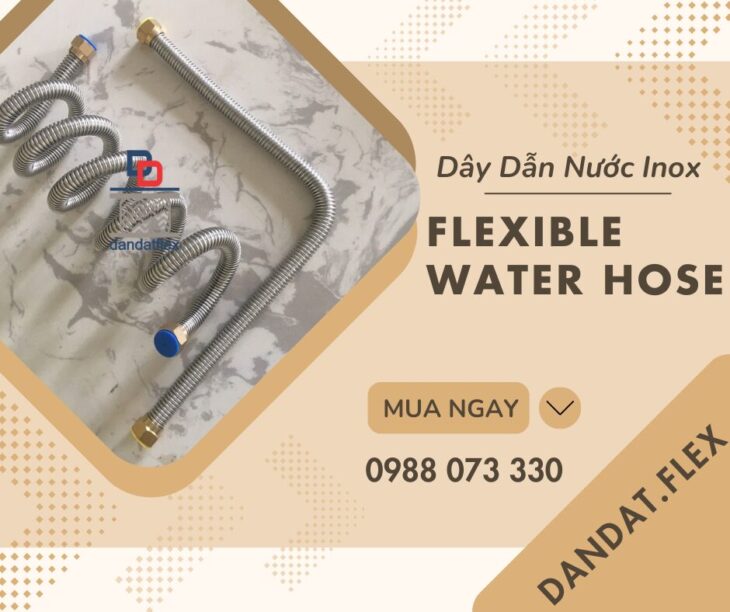 Dây Cấp Nước Vòi Chậu Lavabo | Dây Cấp Nước Nóng Lạnh Cho Bình Nước Nóng | Dây Dẫn Nước Inox 304