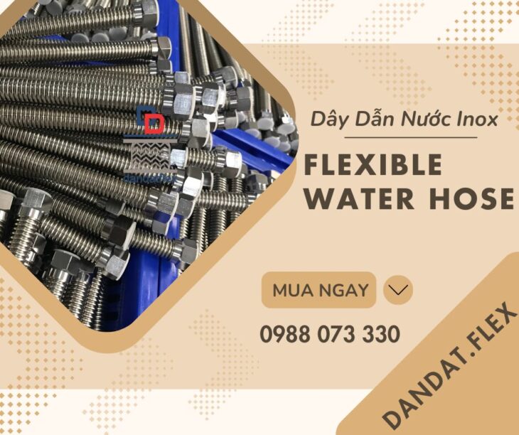 Dây Cấp Nước Vòi Chậu Lavabo | Dây Cấp Nước Nóng Lạnh Cho Bình Nước Nóng | Dây Dẫn Nước Inox 304