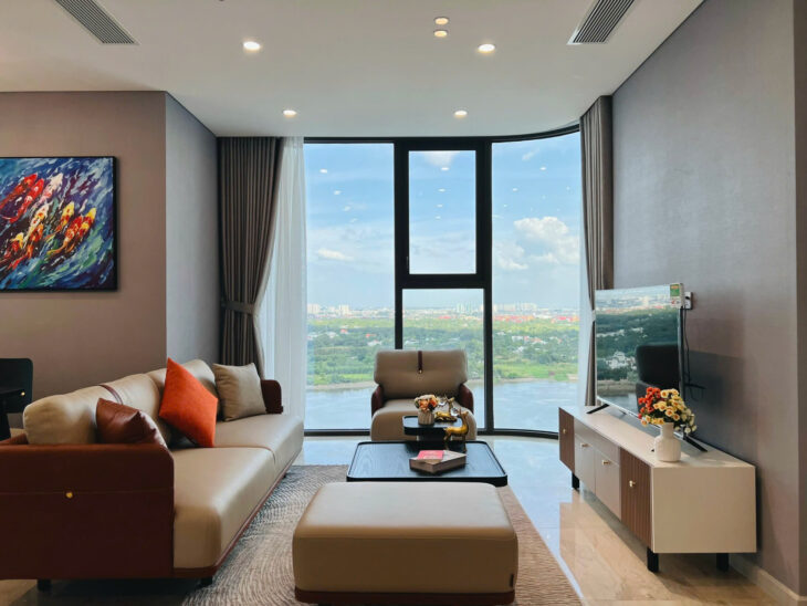 Băn căn hộ Thảo Điền Green 3PN 131.46m2 mặt tiền Nguyễn Văn Hưởng view sông SG Chỉ 29 tỷ