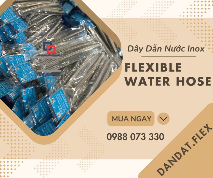 Dây Cấp Nước Vòi Chậu Lavabo | Dây Cấp Nước Nóng Lạnh Cho Bình Nước Nóng | Dây Dẫn Nước Inox 304