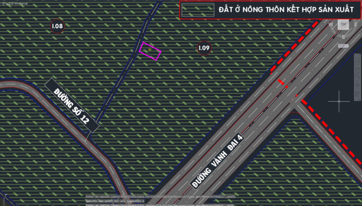 Đất 1/ đường 572 – 347m2 – 13.4×26 – 120m2 thổ cư – xã Trung Lập Hạ – Củ Chi