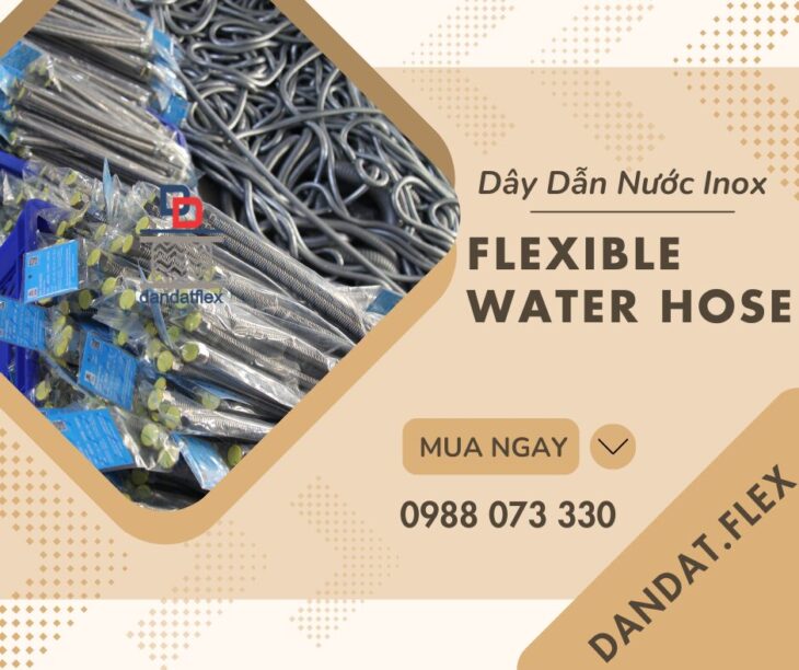 Dây Cấp Nước Vòi Chậu Lavabo | Dây Cấp Nước Nóng Lạnh Cho Bình Nước Nóng | Dây Dẫn Nước Inox 304