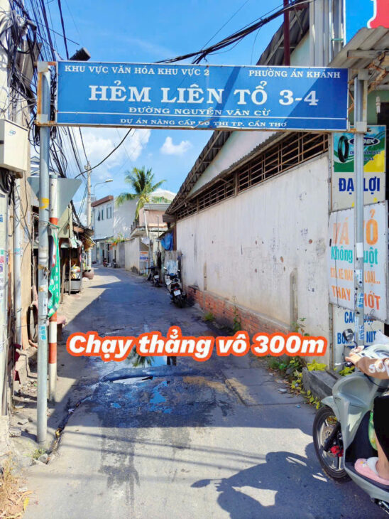 Nền 100m2 ODT xây trọ định cư hẻm nhánh Liên Tổ 3-4 NVC cách Đại Học Y Dược 1km