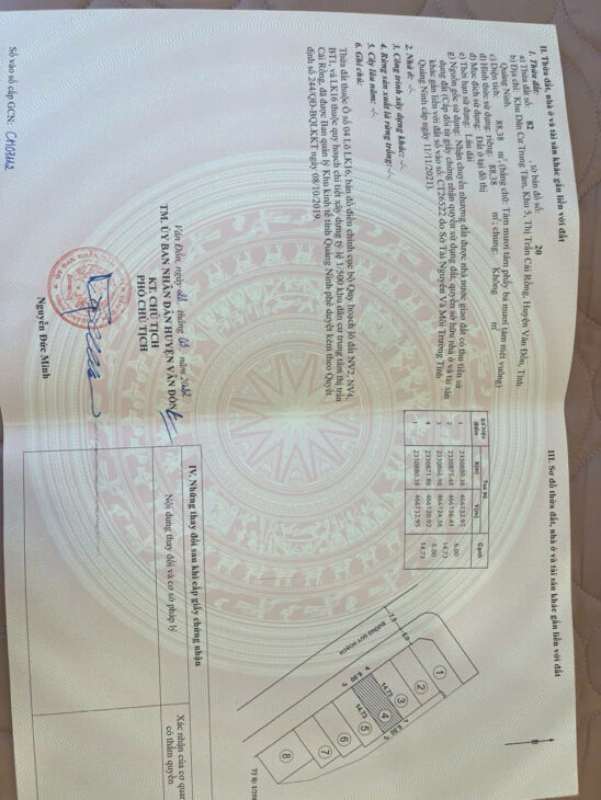 Cần bán cắt lỗ mảnh đất nền trung tâm tt Cái Rồng Vân Đồn. Giá rẻ đón đầu qui hoạch Khu Kinh Tế Vân