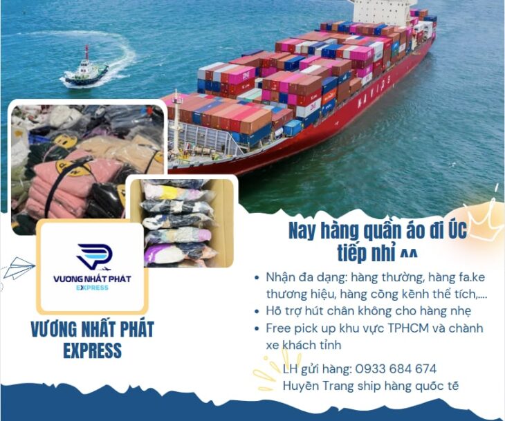 Gửi quần áo đi úc giá rẻ