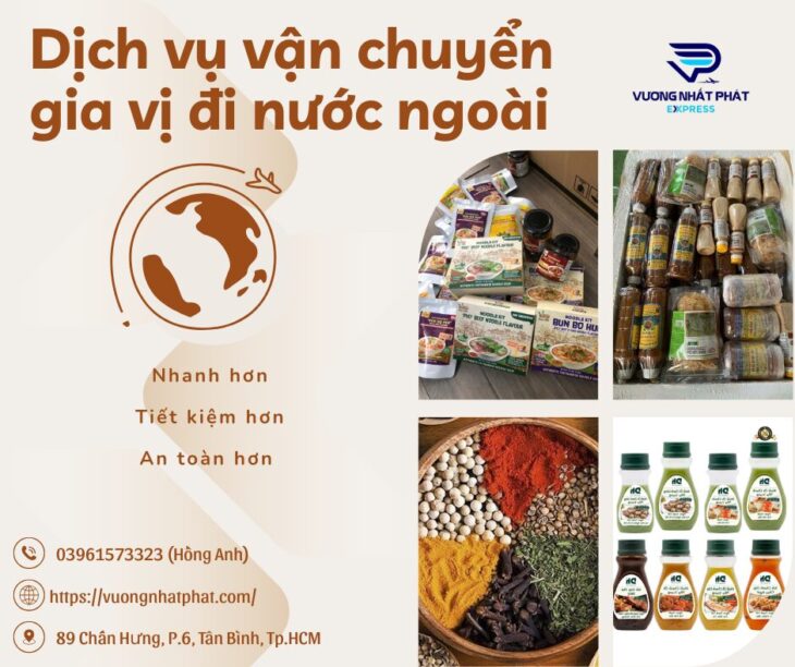 Gửi gia vị đi ngước ngoài tại Vương Nhất Phát Express