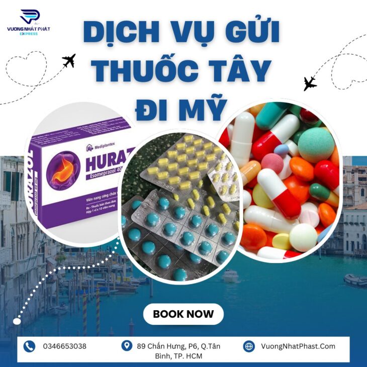 Dịch vụ gửi thuốc tây đi Mỹ
