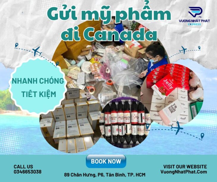 Dịch vụ gửi mỹ phẩm đi Canada ở Tân Bình