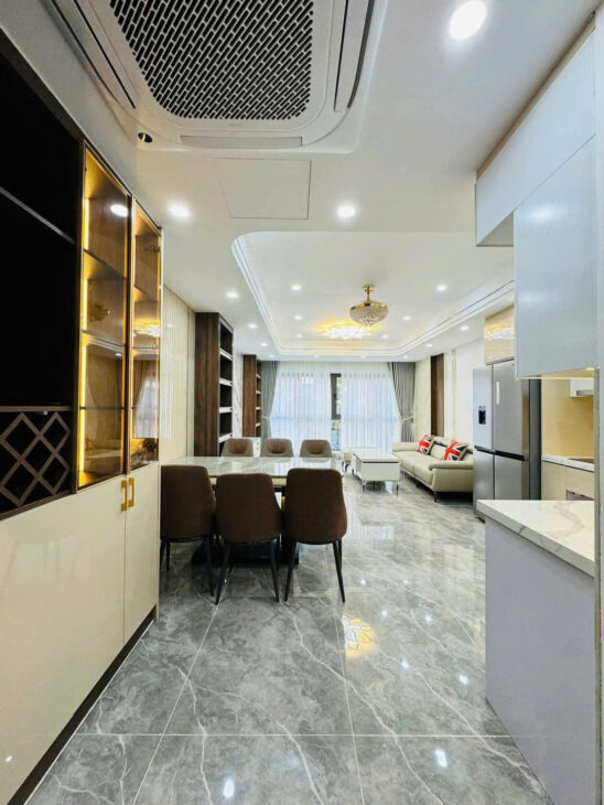 Bán tòa 8 tầng phố Trung Kính 75m2 mặt tiền 5.1m thang máy thông sàn kinh doanh cực đẹp