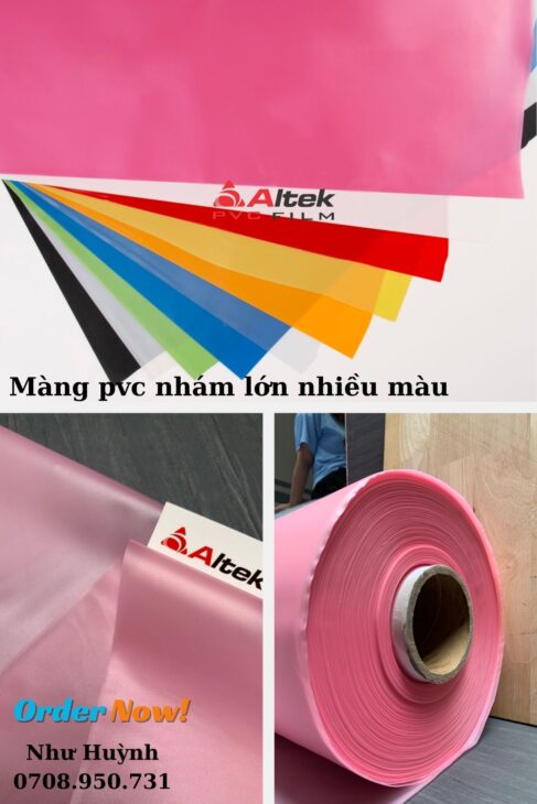 màng nhựa pvc khổ lớn – nhám nhiều màu