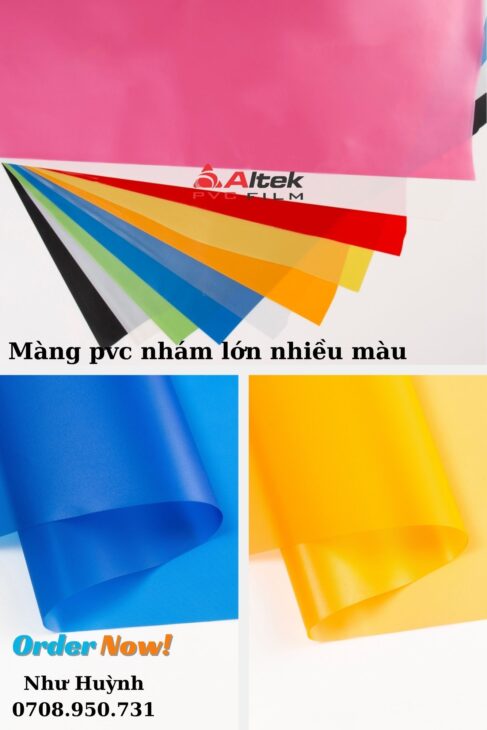 màng nhựa pvc khổ lớn – nhám nhiều màu