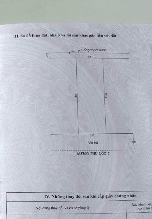 LÔ ĐẤT ĐẸP, DT 70M2 , ĐƯỜNG 6M PHÚ LỘC 5 – CẠNH TRƯỜNG ĐH FPT, GẦN BIỂN – CHỈ 3.9X TỶ