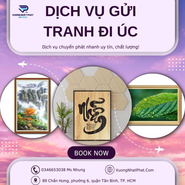 Dịch vụ gửi tranh đi Úc nhanh chóng tại Sài Gòn
