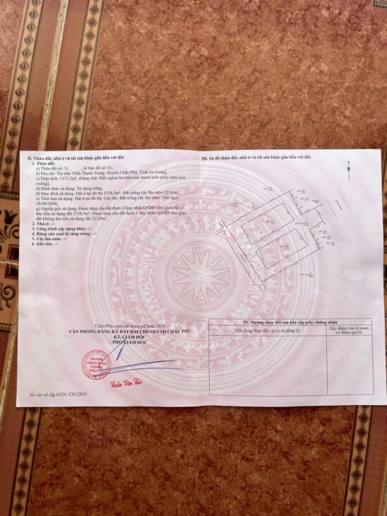 Chính Chủ Bán Nhà đất mặt tiền Quốc lộ 91 – Thị trấn Vĩnh Thạnh Trung (đường đi Long Xuyên – Châu