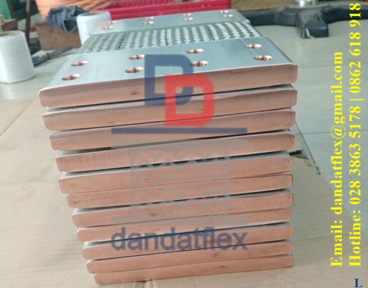 Cung cấp dây đồng bện mạ thiếc dùng làm tiếp địa, thanh nối đồng mềm 25mm2, khớp nối mềm busway
