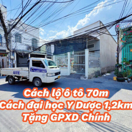 Nền 100m2 ODT xây trọ định cư hẻm nhánh Liên Tổ 3-4 NVC cách Đại Học Y Dược 1km