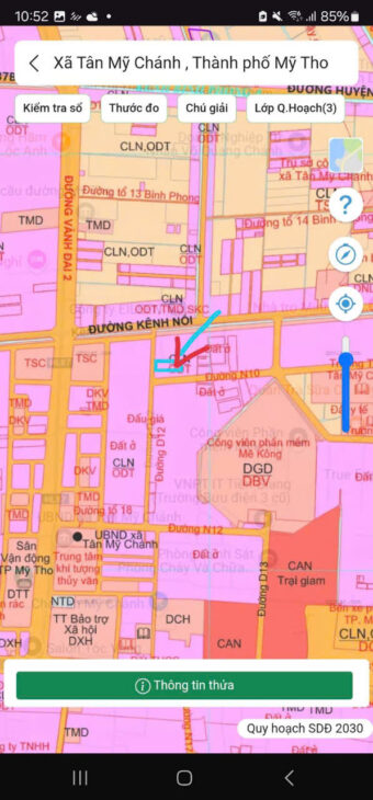 Kẹt tiền bán gấp đất thành phố Mỹ Tho full thổ cư 100m2 (5×21)m.