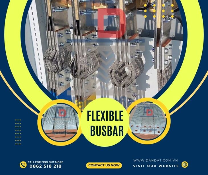 Dây đồng bện mạ thiếc bấm 2 đầu cốt, Khớp nối mềm busway, Thanh nối đồng mềm, Dây tiếp địa máng cáp
