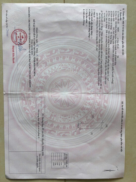 Bán lô Đất thôn Tây 3- xã Diên Sơn – Diên Khánh _LH 0982273122