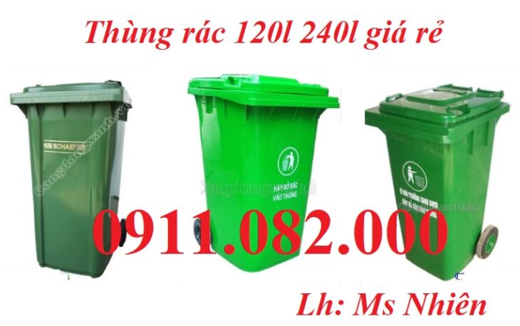 Chuyên bán thùng rác giá rẻ- thùng rác 120l 240l hàng chất lượng- lh 0911082000