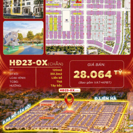 Hừng Đông 34 độc quyền dự án vinhomes Đan Phượng