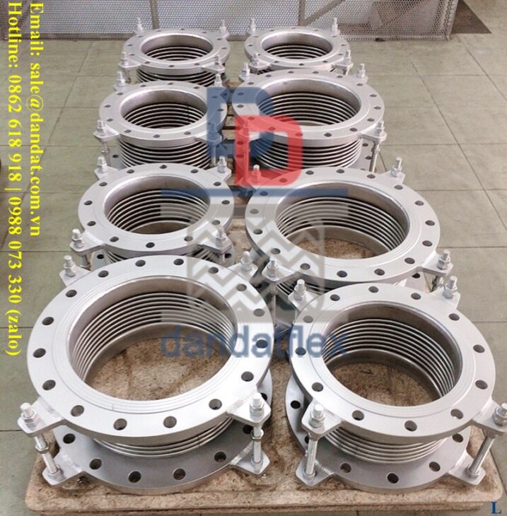 Khớp nối giãn nở nhiệt inox, Ống bù giản nở, Khớp co giãn inox, Mối nối mềm, Khớp nối giảm chấn inox