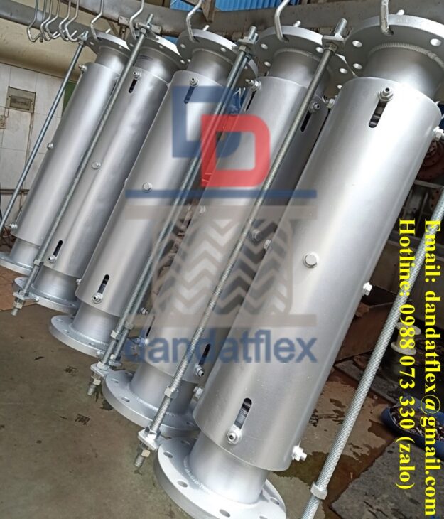 Khớp giãn nở nhiệt, khớp nối co giãn, ống co giản 2 đầu mặt bích, khớp nối chống rung