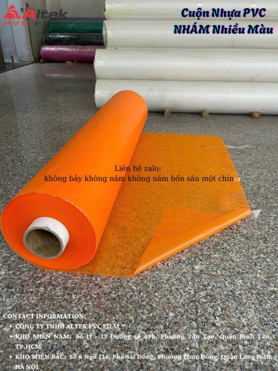 Top 5 xưởng bán nhựa pvc giá rẻ tại HCM, Nhám nhiều màu