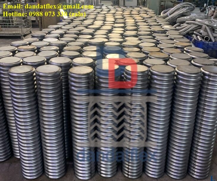 Ống kim loại mềm không gỉ, Ống chịu nhiệt đàn hồi, Ống mềm inox 304, Khớp nối inox, Ruột gà sắt