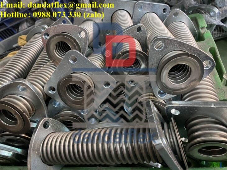 Ống kim loại mềm không gỉ, Ống chịu nhiệt đàn hồi, Ống mềm inox 304, Khớp nối inox, Ruột gà sắt