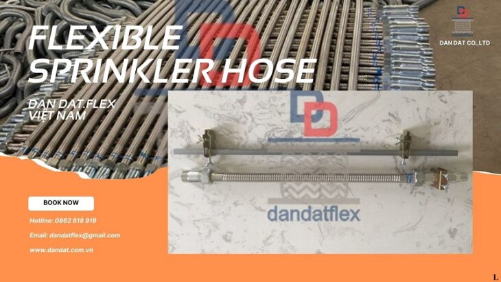 Cung cấp ống nối mềm inox cấp nước đầu phun chữa cháy, Ống mềm cứu hỏa, Khớp nối mềm inox PCCC