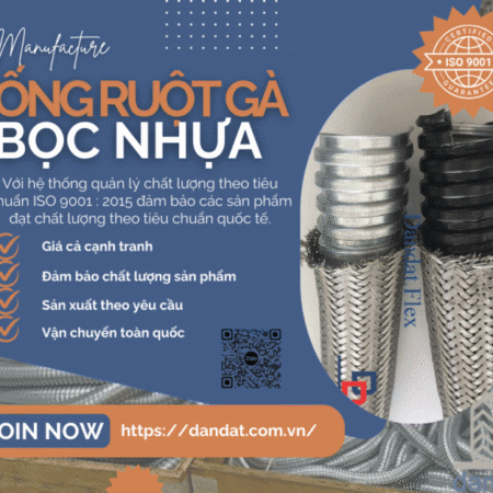 Ống Ruột Gà Lưới Bện Inox – Ống luồn dây điện bọc nhựa, Đầu nối phụ kiện ống luồn dây điện