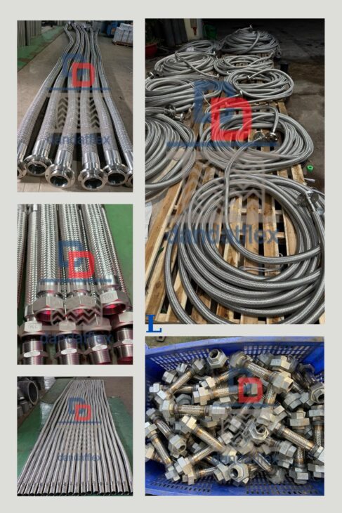 Khớp nối mềm chống rung, khớp nối mềm inox nối ren, khớp nối giãn nở nhiệt, ống giãn nở inox