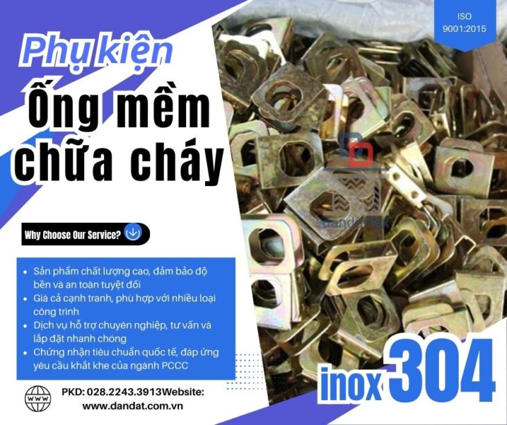 Ống mềm inox chữa cháy, dây mềm chữa cháy, dây mềm sprinkler PCCC, ống nối mềm cứu hỏa