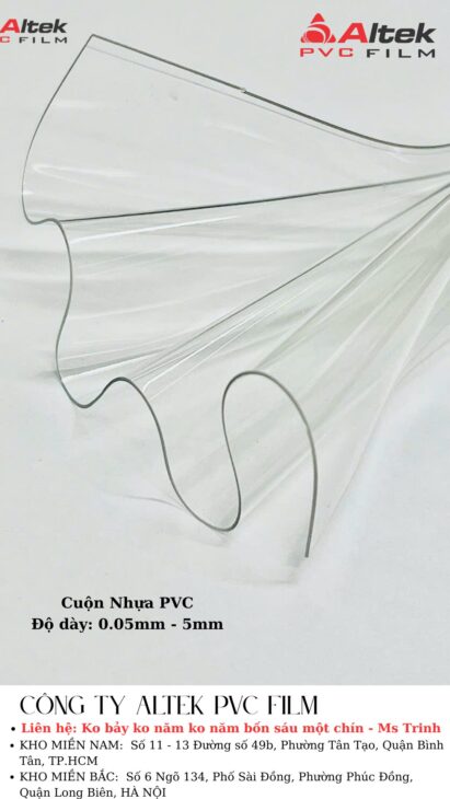 Màng nhựa pvc dẻo tại Hà Nội, nhựa khổ lớn dày 0.05mm đến 5mm