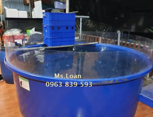 Thùng tròn 1500lit – thùng nhựa nuôi cá 1500L rẻ sẵn kho q12 / lh 0963 839 593 Ms.Loan