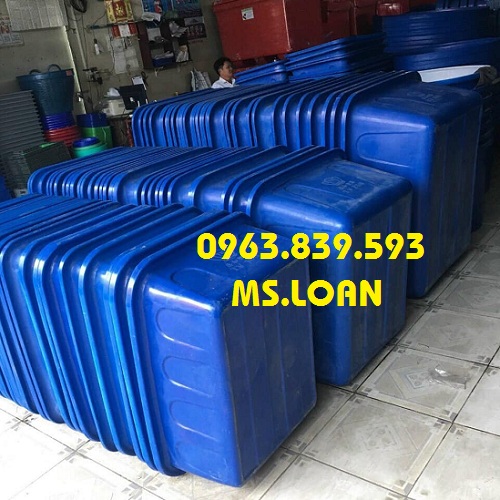 Thùng nhựa chữ nhật 500L, tank nhựa đựng nước, nuôi cá, làm hồ thủy sinh / 0963 839 593
