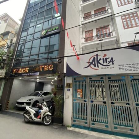 BÁN NHÀ TRUNG KÍNH CẦU GIẤY PHÂN LÔ Ô TÔ ĐỖ CỬA 2 MẶT NGÕ 6 TẦNG 105M 28,5 TỶ