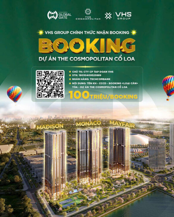 Quà Tặng 500tr cho Khách Hàng Booking sớm The Cosmopolitan, 3 tòa cuối cùng của MIK tại Vin Cổ Loa