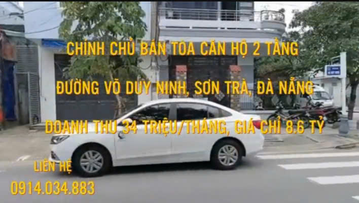 CHÍNH CHỦ BÁN TÒA CĂN HỘ 2 TẦNG ĐƯỜNG VÕ DUY NINH – Q SƠN TRÀ – ĐÀ NẴNG