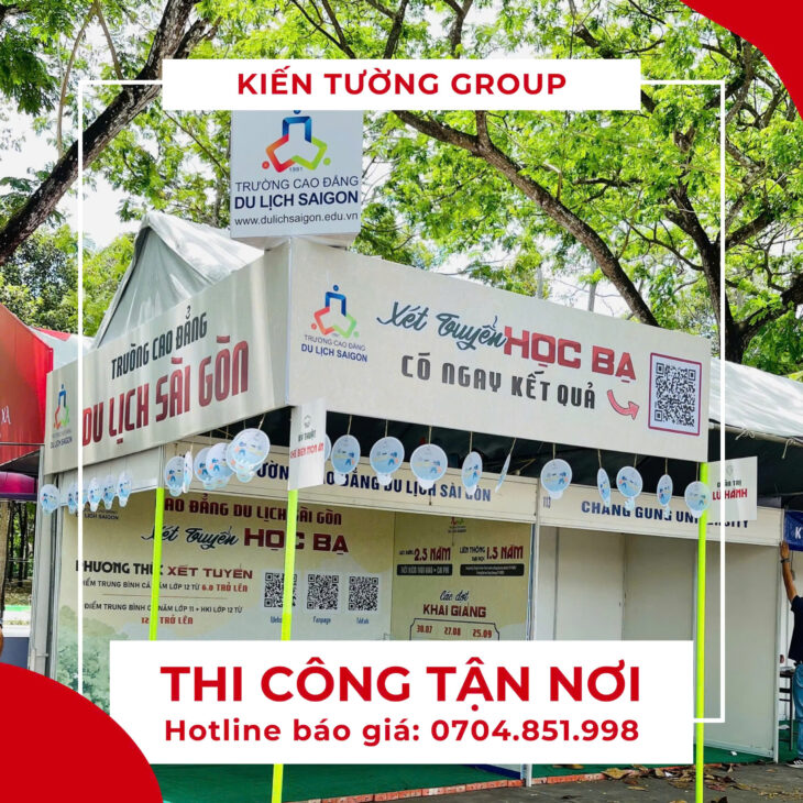 thiết kế in ấn thi công sự kiện backdrop chất lượng
